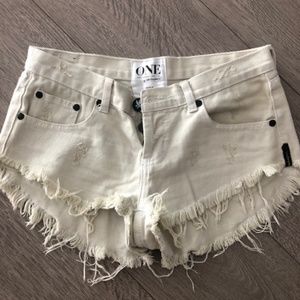 One Teaspoon Jean Shorts